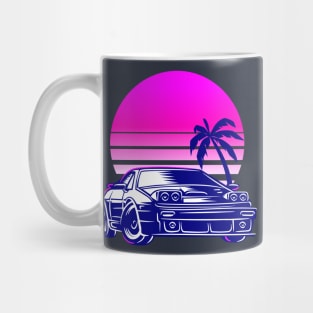 Vaporwave car Mug